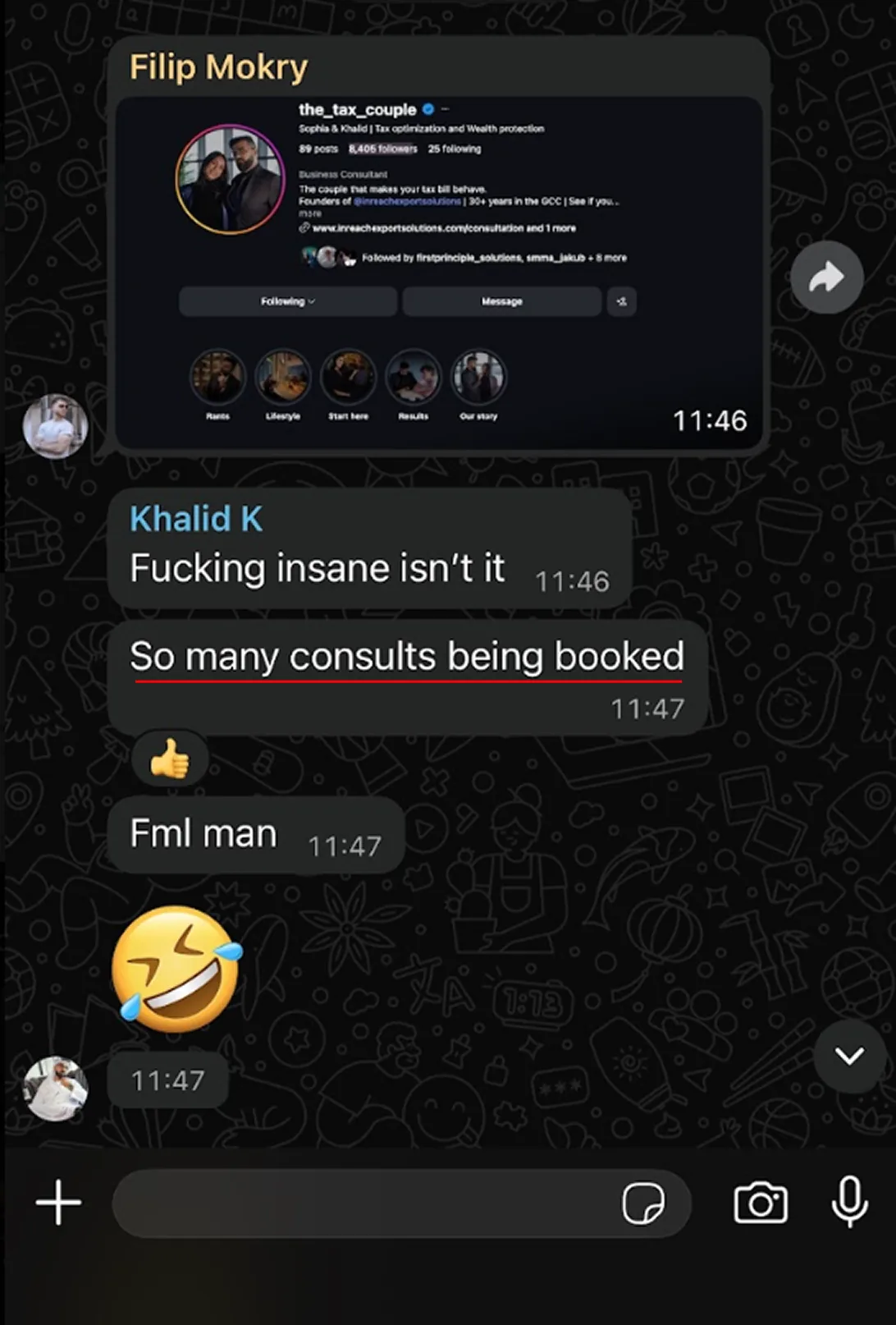 “So many consults being booked” — international client